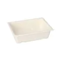 Gastronorm-Behälter GN 1/8 Zuckerrohr, PLA beschichtet eckig 16,5 x 12,3 cm x 4,7 cm weiss - Bild 2 thumbnail