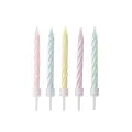 Geburtstagskerzen mit Halter 6 cm farbig sortiert pastell - Bild 1 thumbnail