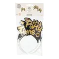 Haarreifen schwarz/gold ""Party Time" "Metallic"" - Bild 2 thumbnail
