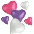 Herzluftballons, klein + mittel, farbig sortiert "Heart" - Bild 1 thumbnail