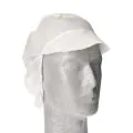 Kappen mit Schirm und Haarnetz, Vlies Ø 30 cm weiss - Bild 1 thumbnail