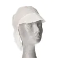 Kappen mit Schirm und Haarnetz, Vlies Ø 30 cm weiss - Bild 3 thumbnail