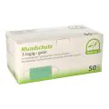 Mundschutz Typ IIR, 3-lagiges Vlies 9 x 17,5 cm grün mit Nasenbügel - Bild 1 thumbnail
