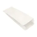 Papierfaltenbeutel, Cellulose, gefädelt 35 x 13 x 7 cm weiss Füllinhalt 2 kg - Bild 1 thumbnail