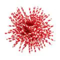 Papierstrohhalme Ø 6 mm · 22 cm rot/weiss "Stripes" flexibel - Bild 3 thumbnail