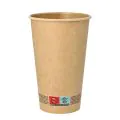 Pappbecher 0,4 l Ø 9 cm · 13,9 cm braun - Bild 1 thumbnail