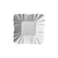Pappschalen eckig "pure" 9 x 9 x 3 cm weiss - Bild 1 thumbnail