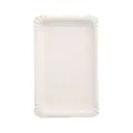 Pappteller eckig 13 x 20 cm weiss - Bild 1 thumbnail