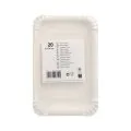 Pappteller eckig 13 x 20 cm weiss - Bild 2 thumbnail