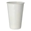Plastikbecher (PP), 0,5 l Ø 9,5 cm · 13,7 cm weiss mit Schaumrand - Bild 1 thumbnail