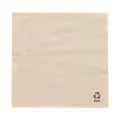 Servietten, 1-lagig 1/4-Falz 33 x 33 cm natur aus recyceltem Papier - Bild 1 thumbnail
