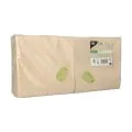Servietten, 2-lagig 1/4-Falz 33 x 33 cm natur ungebleicht - Bild 2 thumbnail