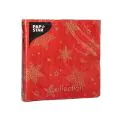 Servietten, 3-lagig 1/4-Falz 25 x 25 cm rot "Christmas Shine" - Bild 2 thumbnail