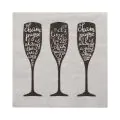 Servietten, 3-lagig 1/4-Falz 33 x 33 cm "Champagne" - Bild 1 thumbnail