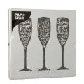 Servietten, 3-lagig 1/4-Falz 33 x 33 cm "Champagne" - Bild 2 thumbnail