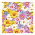 Servietten, 3-lagig 1/4-Falz 33 x 33 cm "Daisies Mix" - Bild 1 thumbnail