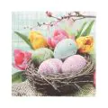 Servietten, 3-lagig 1/4-Falz 33 x 33 cm "Easter Basket" - Bild 1 thumbnail