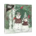 Servietten, 3-lagig 1/4-Falz 33 x 33 cm "Forest Snowmen" - Bild 2 thumbnail
