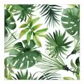 Servietten, 3-lagig 1/4-Falz 33 x 33 cm "Monstera" - Bild 1 thumbnail