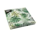 Servietten, 3-lagig 1/4-Falz 33 x 33 cm "Monstera" - Bild 2 thumbnail