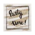 Servietten, 3-lagig 1/4-Falz 33 x 33 cm "Party Time" - Bild 1 thumbnail