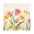 Servietten, 3-lagig 1/4-Falz 33 x 33 cm "Tulips & Daffodils" - Bild 1 thumbnail