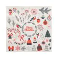 Servietten, 3-lagig 1/4-Falz 33 x 33 cm "Winter Symbols" - Bild 1 thumbnail