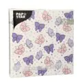 Servietten, 3-lagig 1/4-Falz 33 x 33 cm lila "Papillons" - Bild 2 thumbnail
