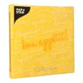 Servietten, 3-lagig 1/4-Falz 40 x 40 cm gelb "Table Pleasures" - Bild 2 thumbnail