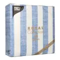 Servietten, blau, "ROYAL Collection", 1/4-Falz, 40 x 40 cm, "Lines" - Bild 3 thumbnail
