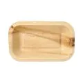 Siegelschalen aus Palmblatt "pure" eckig 400 ml, 24 x 15 x 4 cm ungeteilt - Bild 1 thumbnail