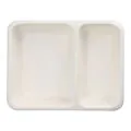 Siegelschalen aus Zuckerrohr, 2-geteilt, 1200 ml, 22,7 x 17,8 cm - Bild 1 thumbnail