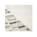 Snackservietten, stoffähnlich, Airlaid 1/4-Falz 32,5 x 30,5 cm weiss "Newsprint" - Bild 2 thumbnail