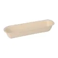 Snacktrays aus Zuckerrohr natur, 7,1 x 21 cm x 3,3 cm - Bild 1 thumbnail