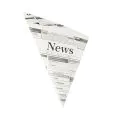Spitztüten, Pergamentersatz, fettdicht, Füllinhalt 250 g, gefädelt, 23 x 23 x 32,5 cm "Newsprint" - Bild 1 thumbnail