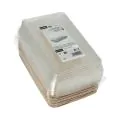 Sushi-Schalen aus Palmblatt eckig 200 ml 22 x 14,2 cm natur mit rPET Deckel "Kombipack" - Bild 2 thumbnail