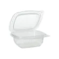 Verpackungsbecher mit Klappdeckeln, PP rechteckig 250 ml transparent - Bild 1 thumbnail